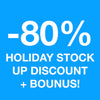HOLIDAY PROMO! 80% off 5 casepacks plus BONUS